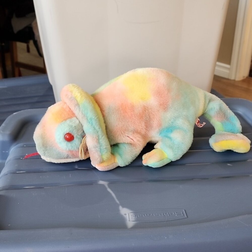Ty Original Beanie Buddy Chameleon Toy